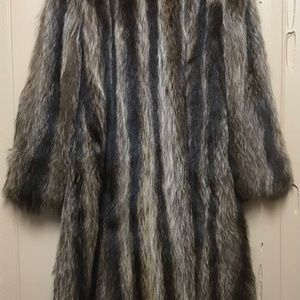Canadian Full Skin Raccoon Coat